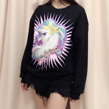Cartoon Unicorn Sweatshirt