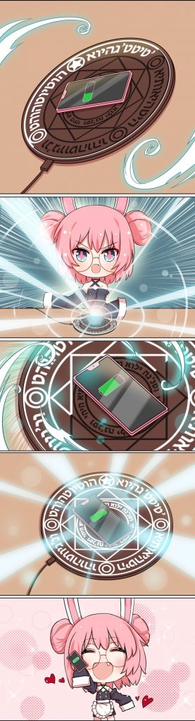 Magic Circle Cardcaptor Sakura Pink Star Wireless Charger Pad (sound)