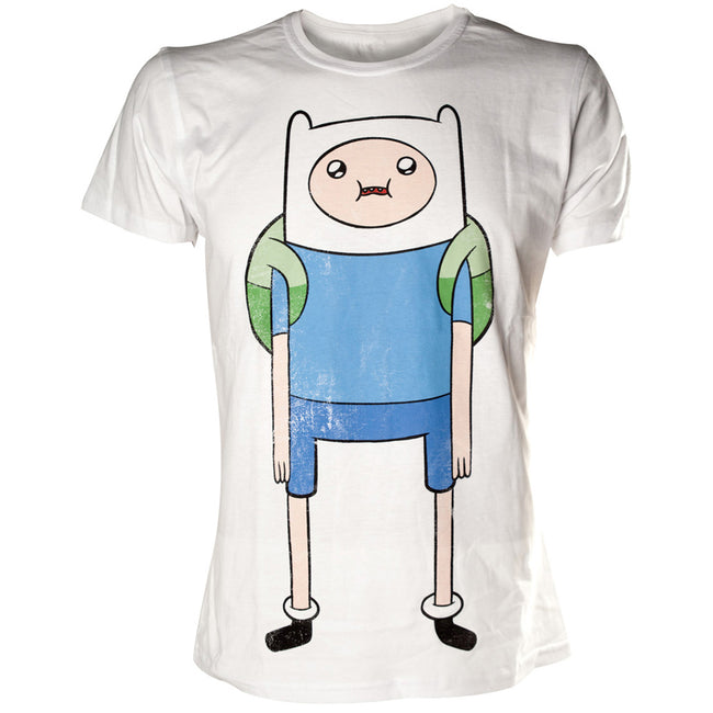 ADVENTURE TIME Finn Print Extra Large T-Shirt, White