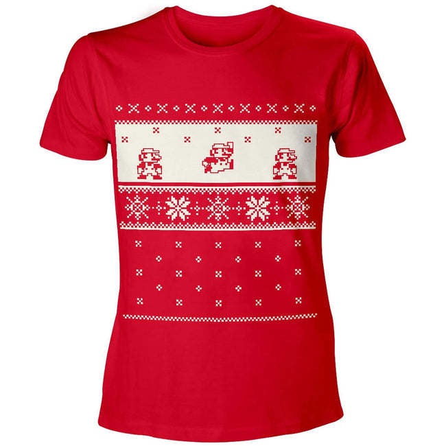 NINTENDO Super Mario Bros. Xmas Mario T-Shirt