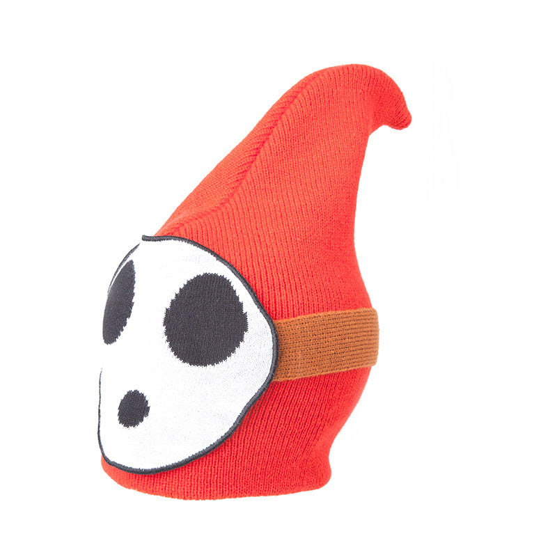 NINTENDO Super Mario Bros. Shy Guy Face Cuffless Beanie, One Size, Multi-colour (KC170206NTN)
