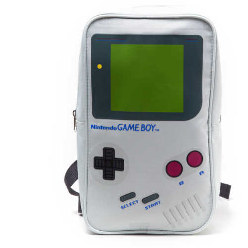 NINTENDO Gameboy Handheld Console Mini Backpack, Grey