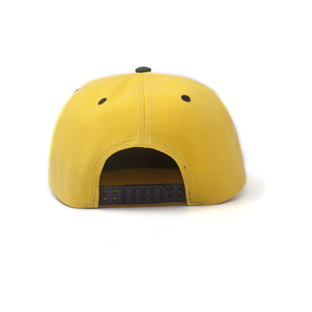 DISNEY Donald Duck Embroidered Face Snapback Baseball Cap, Yellow/Black (SB406837DON)