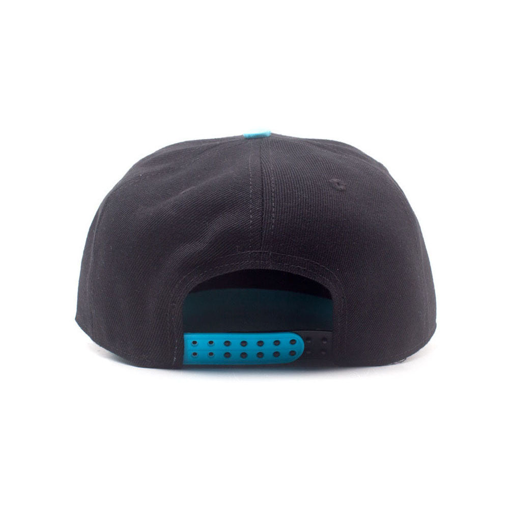 SPACE INVADERS Formation Snapback Baseball Cap, Black/Turquoise (SB588464SPI)