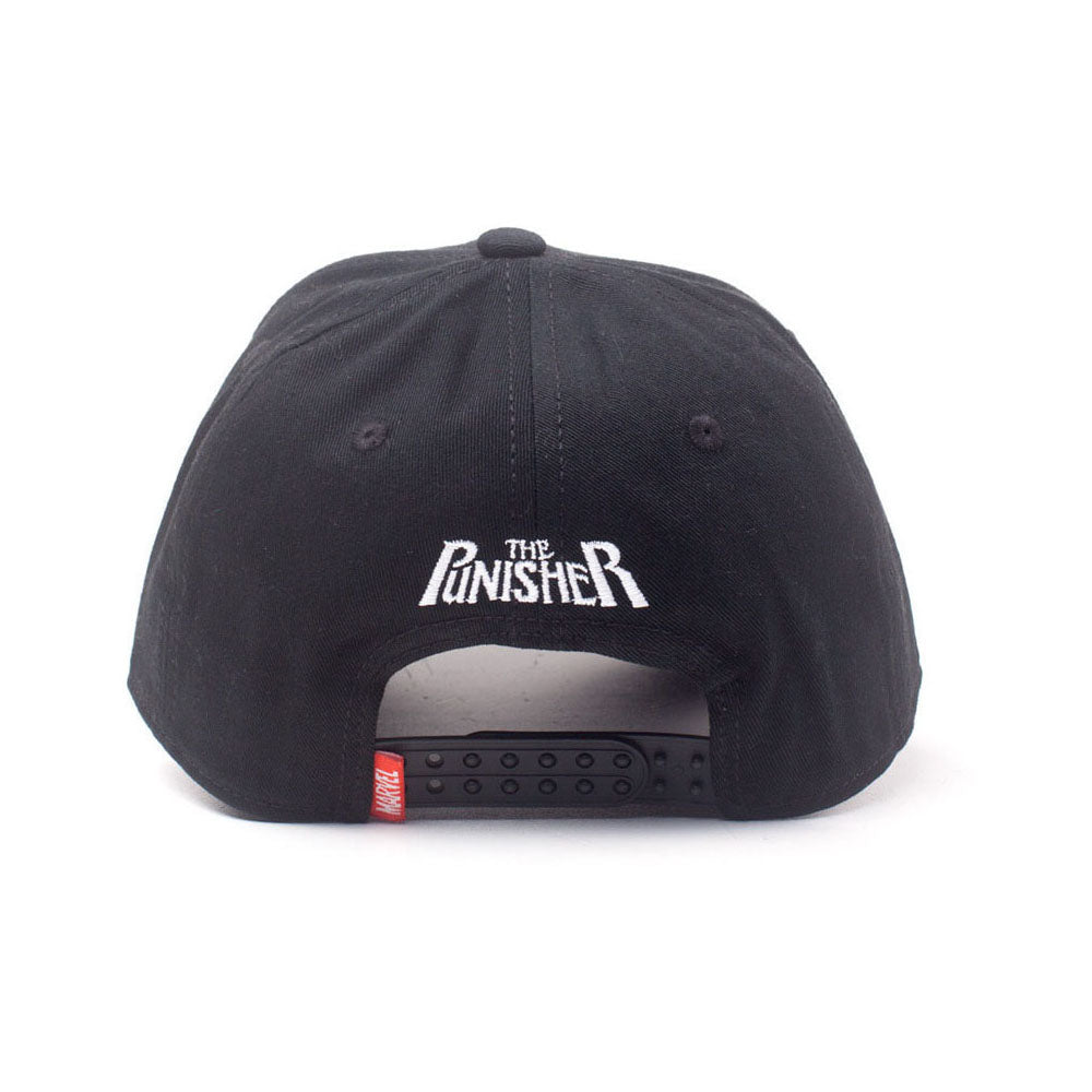 MARVEL COMICS The Punisher Varsity Adjustable Cap, Black (BA020282PUN)
