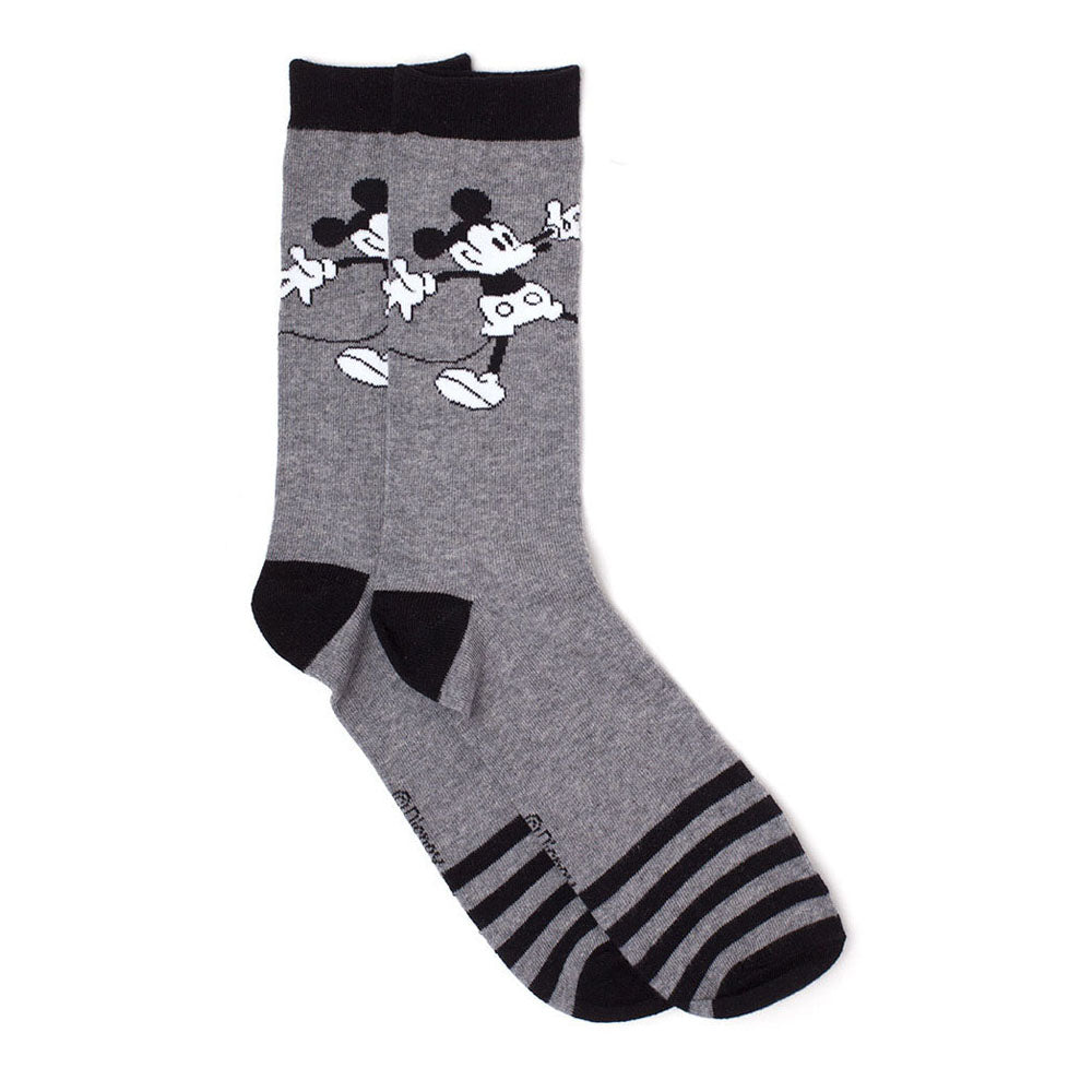 DISNEY Mickey Mouse Wide Arms Crew Socks