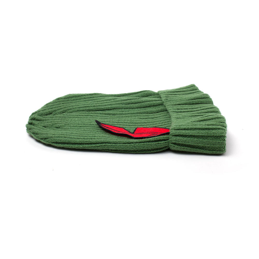 DISNEY Peter Pan Feather Novelty Rollup Beanie, Unisex, Green (KC246863DNY)