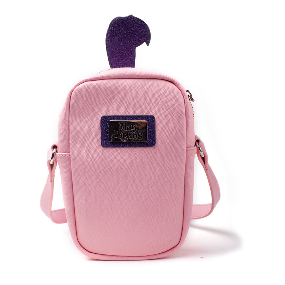 DISNEY Mary Poppins Glitter Umbrella Shaped Shoulder Bag with Shoulder Strap, Female, Pink/Purple (LB063182DNY)
