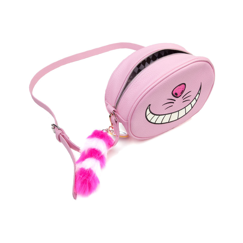 DISNEY Alice in Wonderland Cheshire Cat Shaped Shoulder Bag with Shoulder Strap, Female, Pink (LB682880AIW)