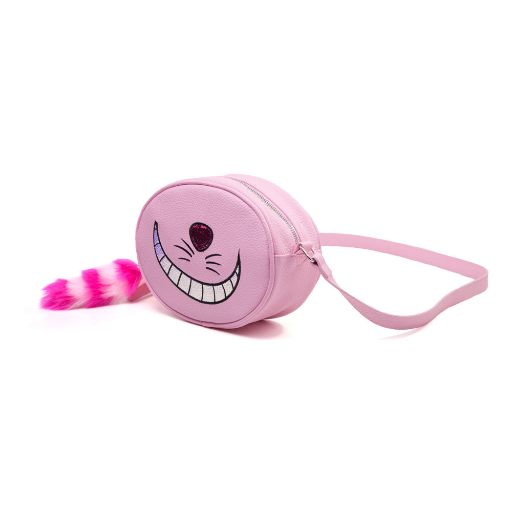 DISNEY Alice in Wonderland Cheshire Cat Shaped Shoulder Bag with Shoulder Strap, Female, Pink (LB682880AIW)