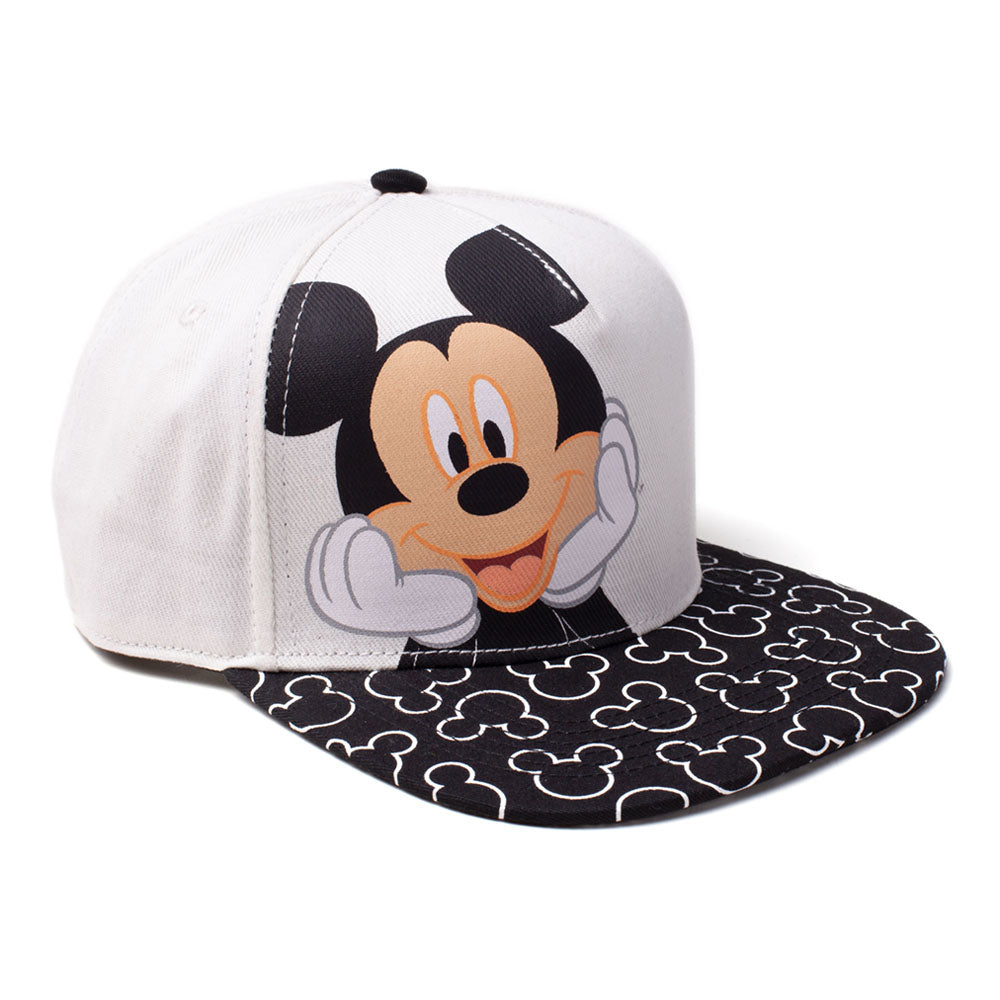 DISNEY Minnie Mouse Snapback Baseball Cap, Kids Boy, White/Black (SB045624MCK)