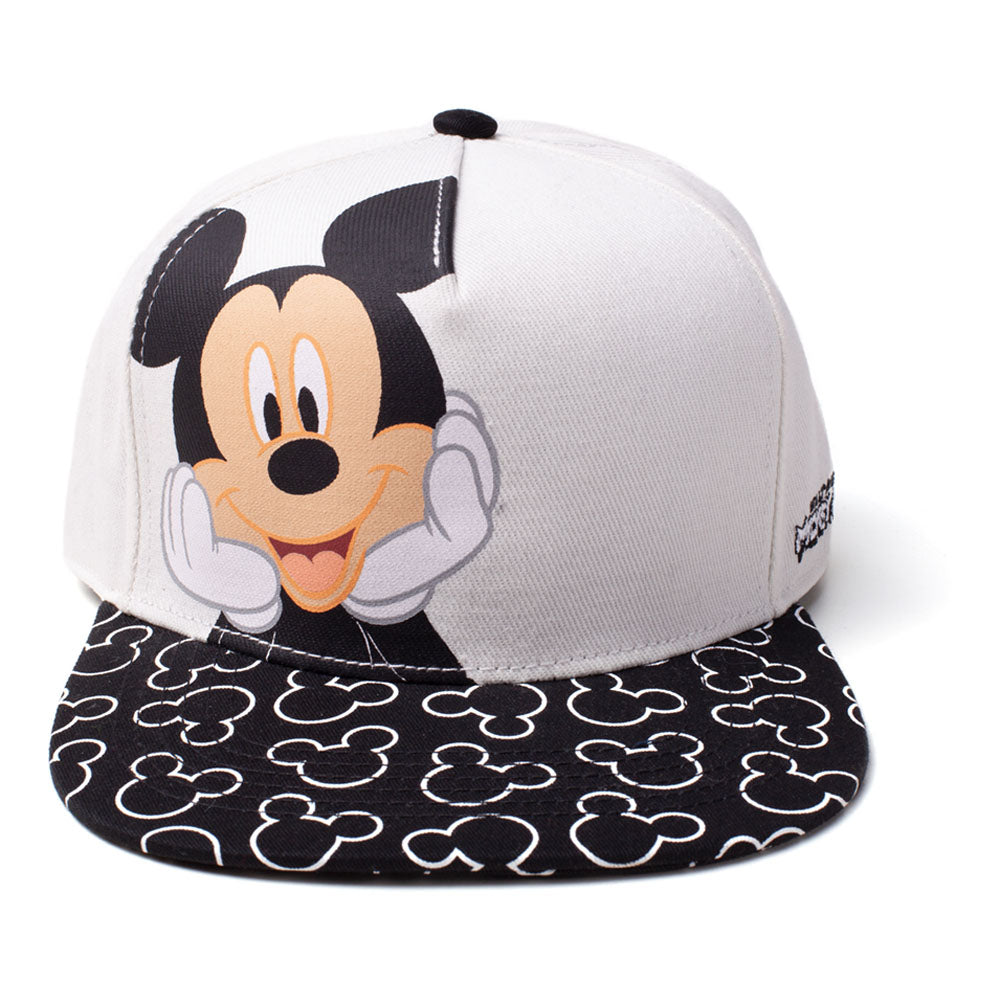 DISNEY Minnie Mouse Snapback Baseball Cap, Kids Boy, White/Black (SB045624MCK)