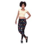 'Little Pineapple Black' Stretchable Women's Leggings Plus Size