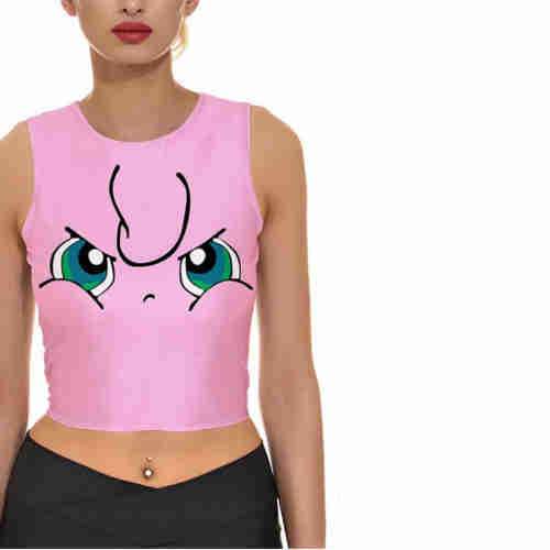 Angry Jigglypuff Crop Top