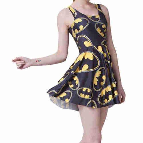 Bat Signal Skater Dress