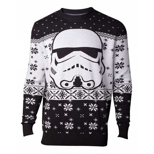STAR WARS Star Wars The Last Jedi Stormtrooper Mask Christmas Knitted Sweater
