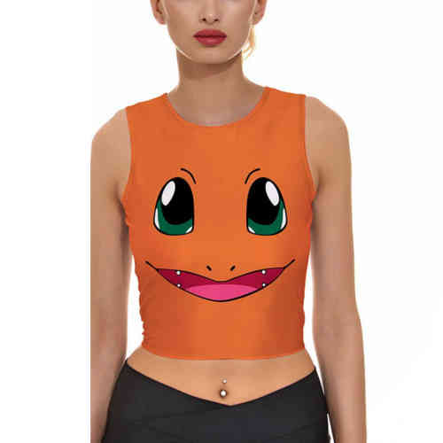 Fire Type Crop Top