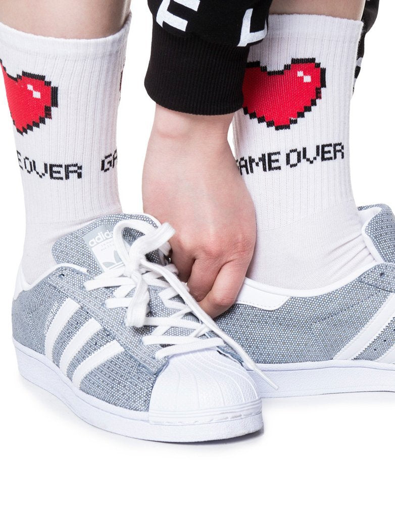Pixel Heart Socks