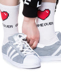 Pixel Heart Socks