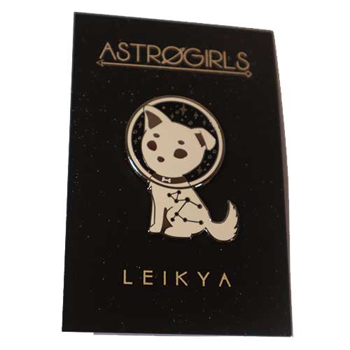 Astrogirls Laka Space Dog Pin Badge
