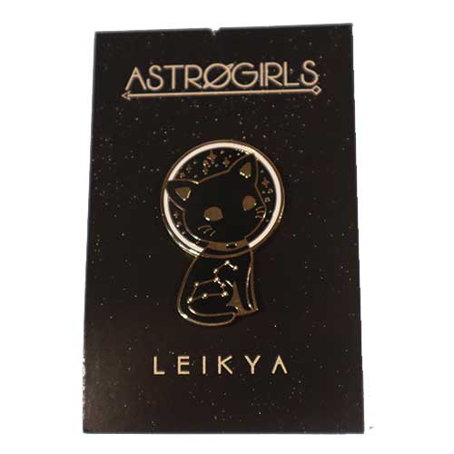 Astrogirl Felicette Black Cat Pin badge