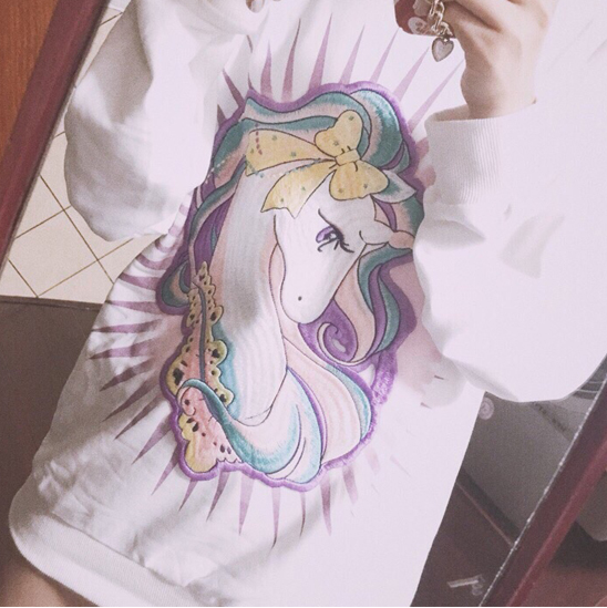 Cartoon Unicorn Sweatshirt