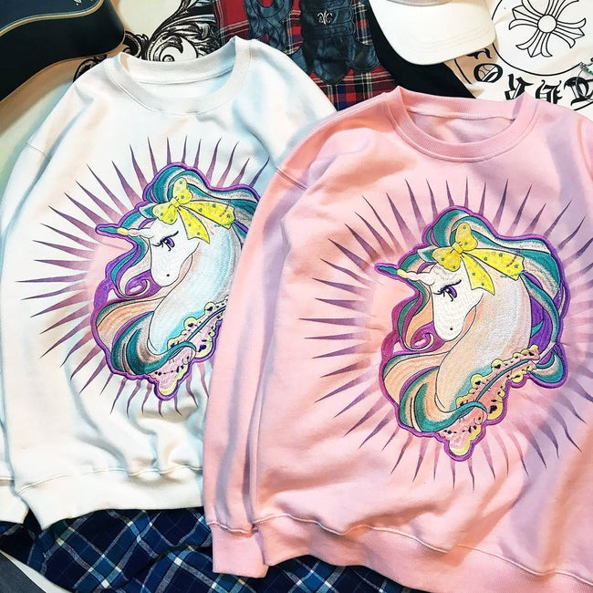 Cartoon Unicorn Sweatshirt