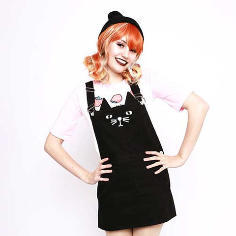 Anime Ahegao Print Sleeveless Dress