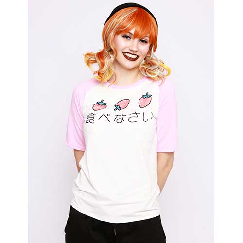 Kawaii Strawberry Loose T-shirt