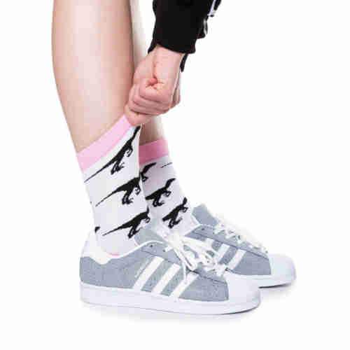White Dino Socks