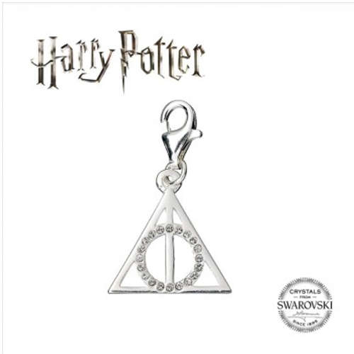 HARRY POTTER EMBELLISHED WITH SWAROVSKI® CRYSTALS DEATHLY HALLOWS CLIP ON CHARM
