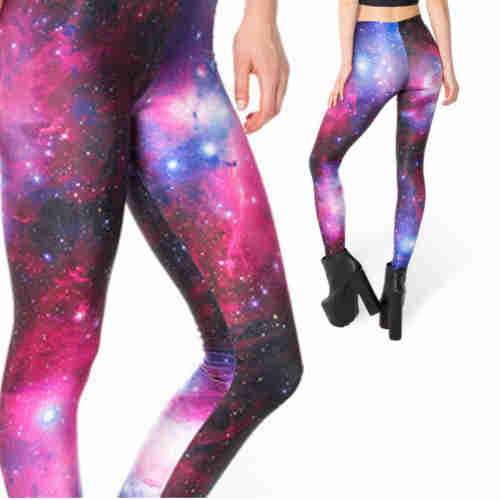 Purple Galaxy Leggings