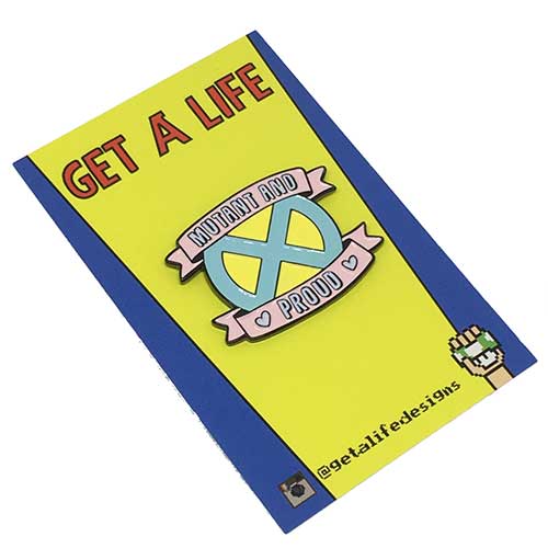 MUTANT & PROUD - X Men Enamel Pin