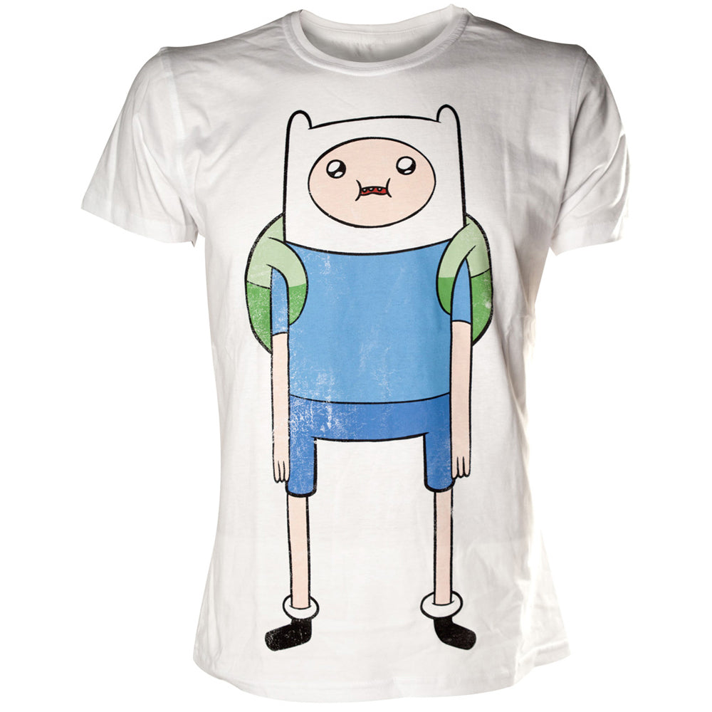 ADVENTURE TIME Finn Print Extra Large T-Shirt, White