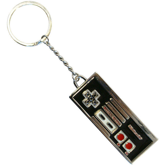 NINTENDO Original Enamelled Metal NES Controller Keychain (KE138750NTN)