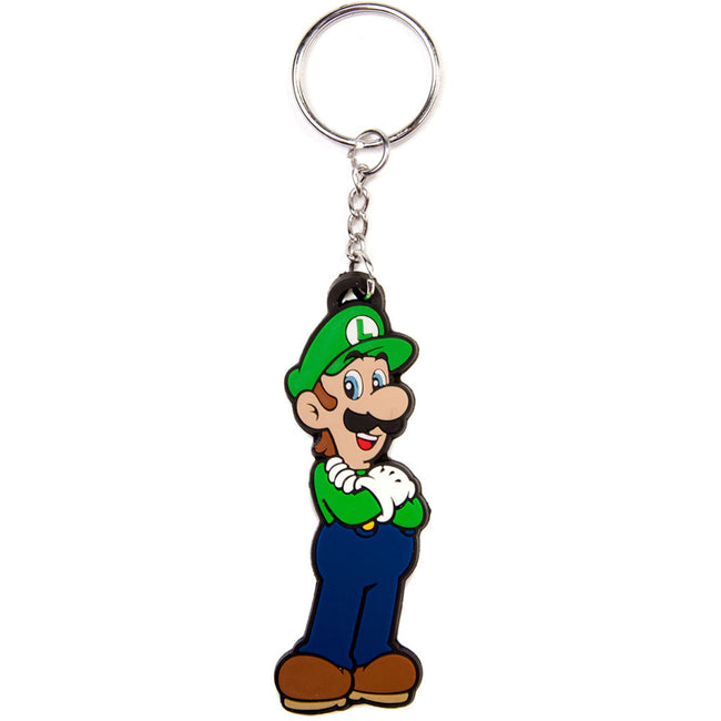NINTENDO Super Mario Bros. Luigi Rubber Keychain (KE152507NTN)