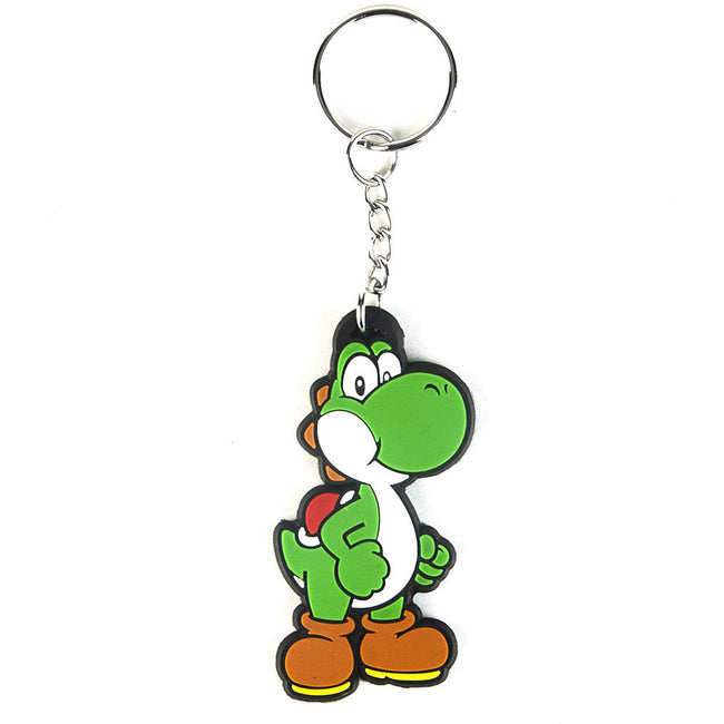 NINTENDO Super Mario Bros. Yoshi Rubber Keychain (KE141764NTN)