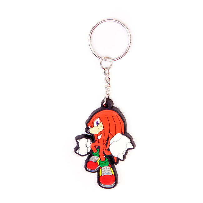 SEGA Sonic The Hedgehog Rubber Character Keychain, Knuckles (KE061207SEG)