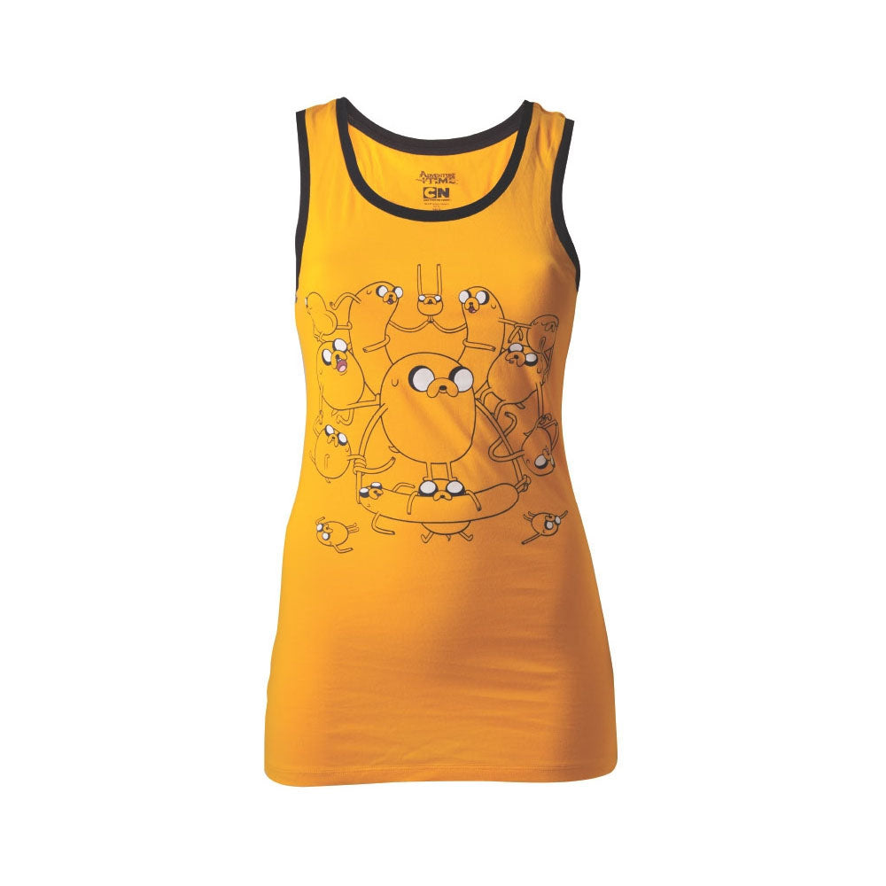 ADVENTURE TIME Jake Extra Large Tank Top, Adult, Yellow/Black