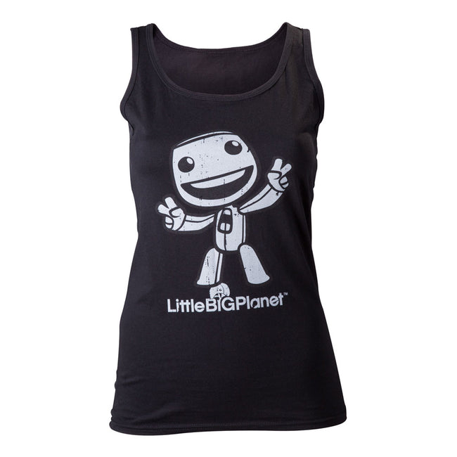 LITTLE BIG PLANET Female Sackgirl Tank Top, Extra Large, Black (TS091003LBP-XL)