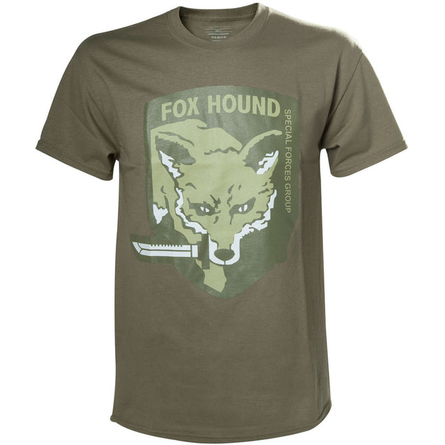 METAL GEAR SOLID Fox Hound Special Forces Group Men's T-Shirt, Small, Beige (TS240007MGS-S)