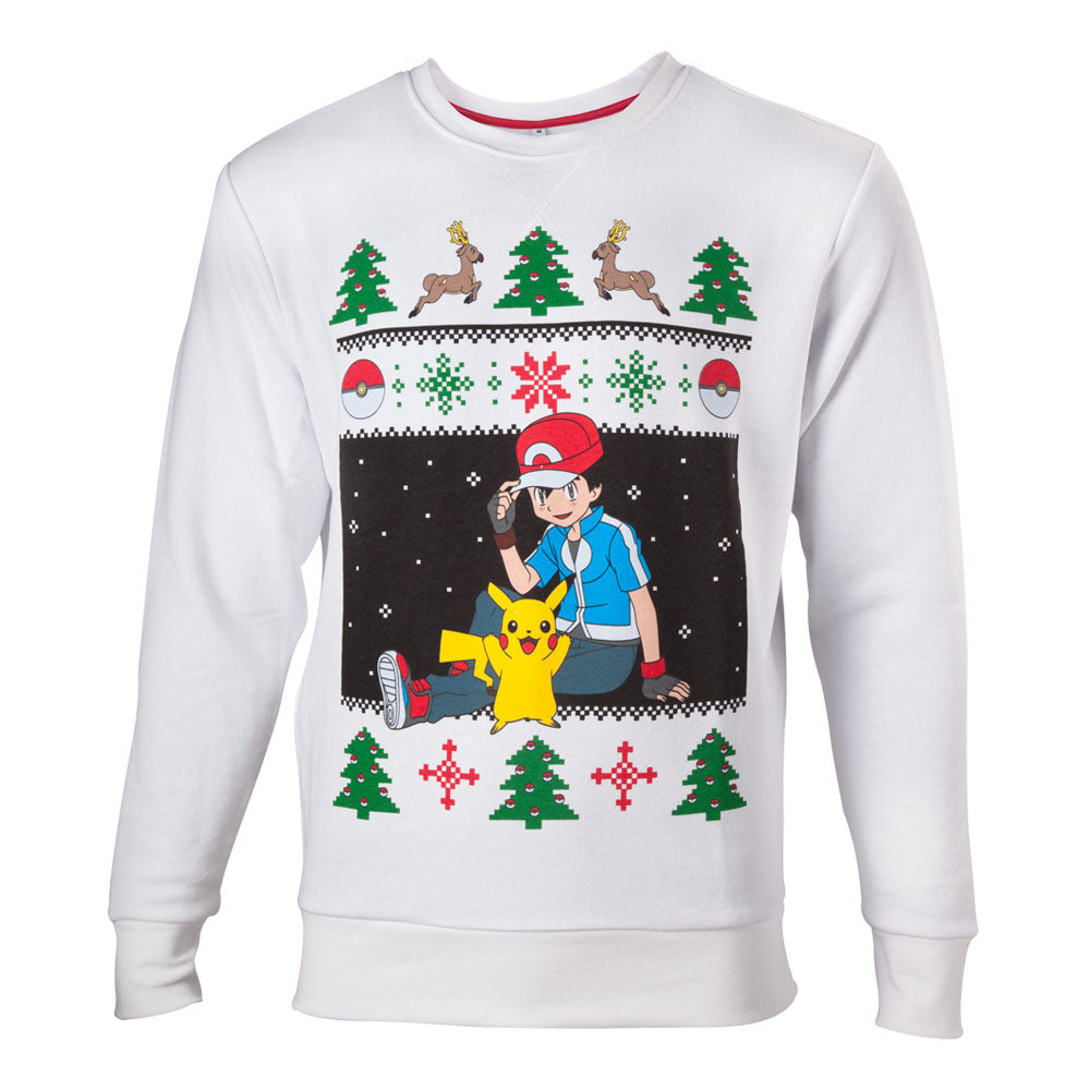 POKEMON Ash & Pikachu Christmas Jumper