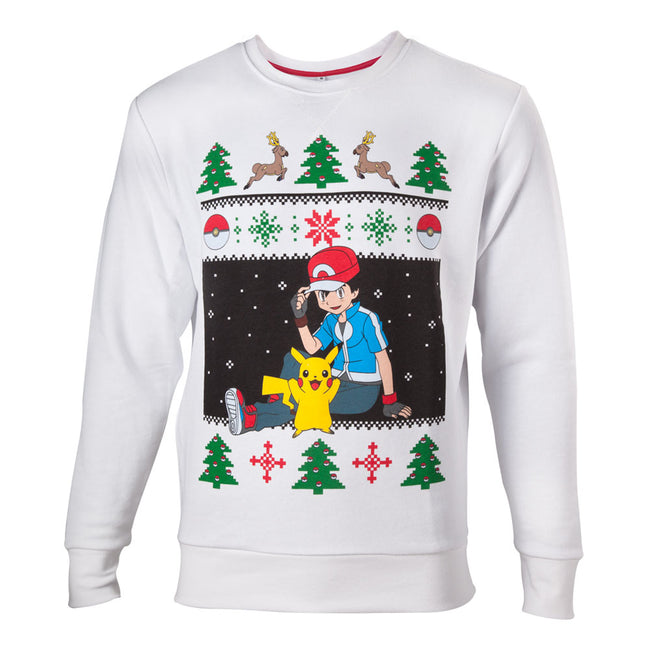 POKEMON Ash & Pikachu Christmas Jumper