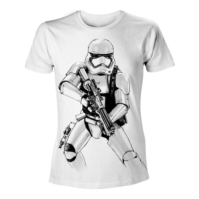 STAR WARS VII The Force Awakens  Armed Stormtrooper Sketch T-Shirt
