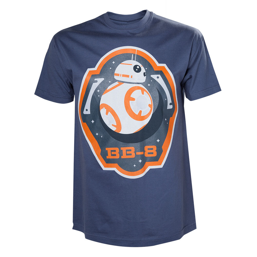 STAR WARS VII The Force Awakens Adult Male BB-8 Astromech Droid & Stars T-Shirt