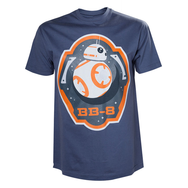 STAR WARS VII The Force Awakens Adult Male BB-8 Astromech Droid & Stars T-Shirt