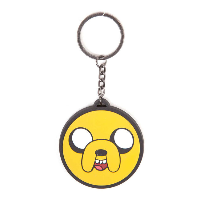 ADVENTURE TIME Jake Face Rubber Keychain, One Size, Multi-Colour