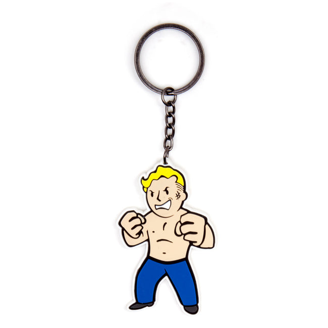 FALLOUT 4 Vault Boy Strength Skill Rubber Keychain, One Size, Multi-Colour