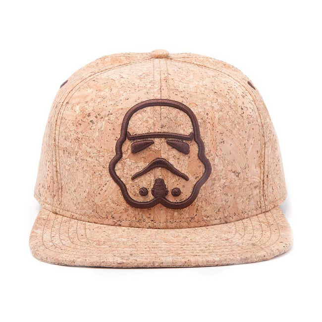 STAR WARS Embroidered Stormtrooper Silhouette Snapback Baseball Cap, One Size, Tan/Cork