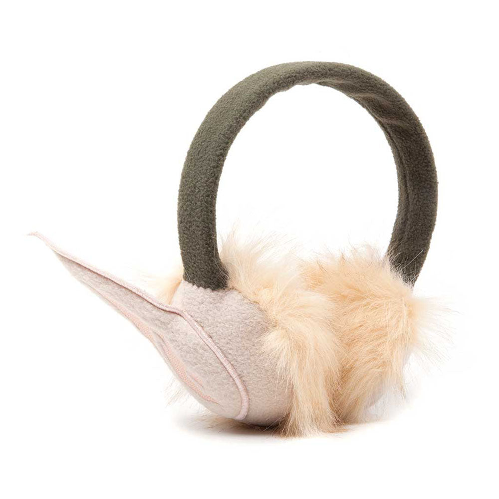 NINTENDO Legend of Zelda Adult Female Furry Overhead Elf Ears Earmuffs, One Size, Green/Beige